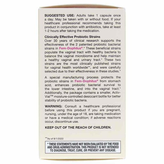 Fem-Dophilus Shelf Stable, JRF